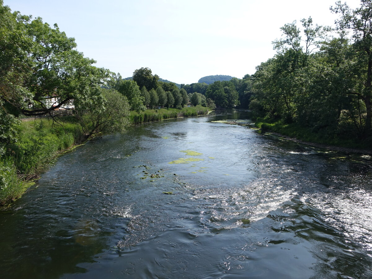 Fluss Werra bei Wartha, Wartburgkreis (03.06.2022)