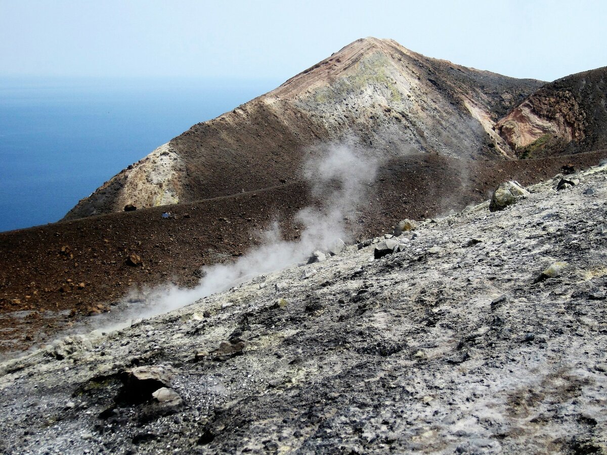 Fumarolenfeld auf Vulcano am 29.04.18