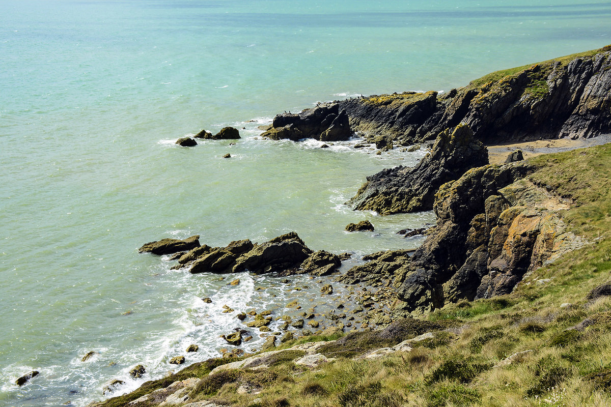 Gaskin's Leap auf der Halbinsel Howth Head östlich von Dublin. Aufnahme: 12. Mai 2018.