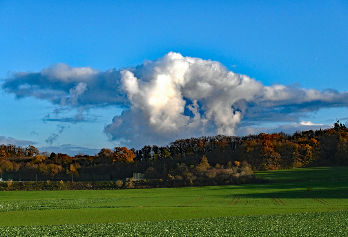 Gewaltiger Wolkenturm in der Voreifel bei Eu-Kirchheim - 20.11.2020