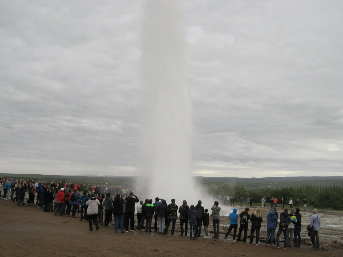 Geysir Strokkur auf Island am 20.07.17