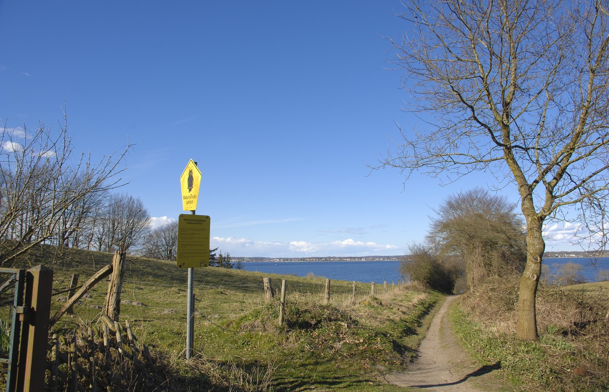 Halbinsel Holnis an der Flensburger Förde. Aufnahmedatum: 4. April 2015.