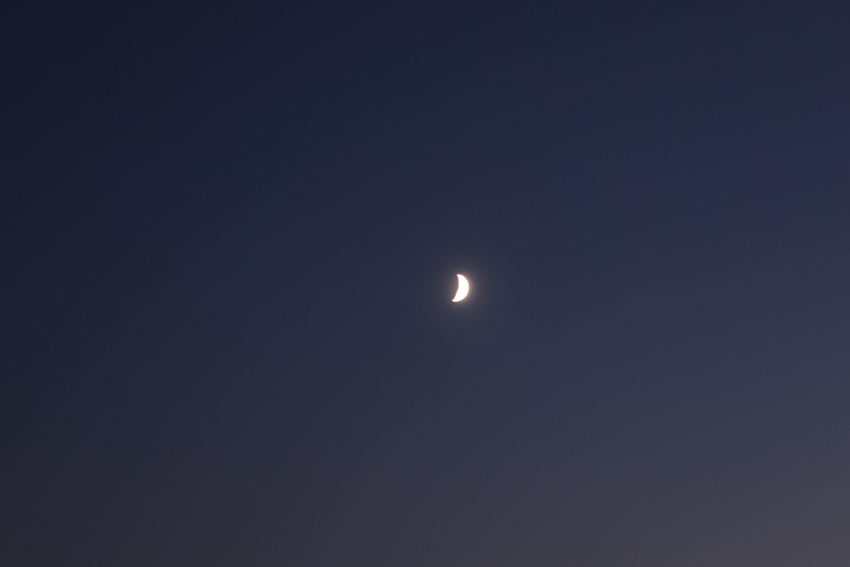 Hamburg, der Mond ist aufgegangen am 20.11.2020 um 16:59 Uhr /