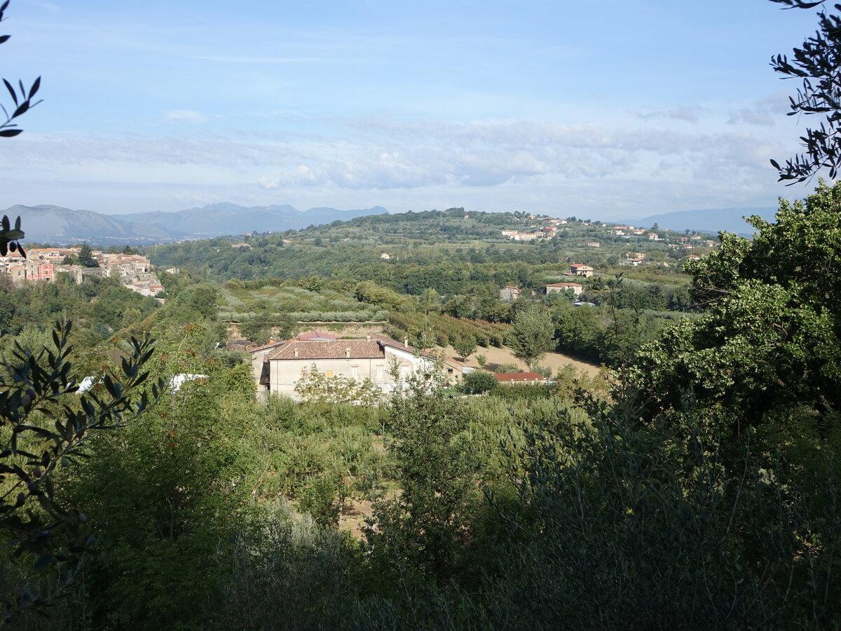 Hügellandschaft bei Sant’Agata de’ Goti, Provinz Benevento (24.09.2022)