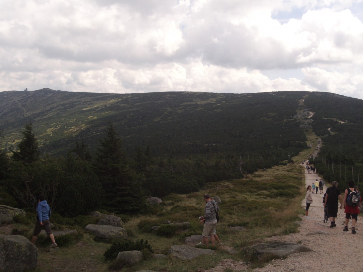 Im Riesengebirge am 17.08.2011 mit Blick in Richtung Schneegrubenbaude