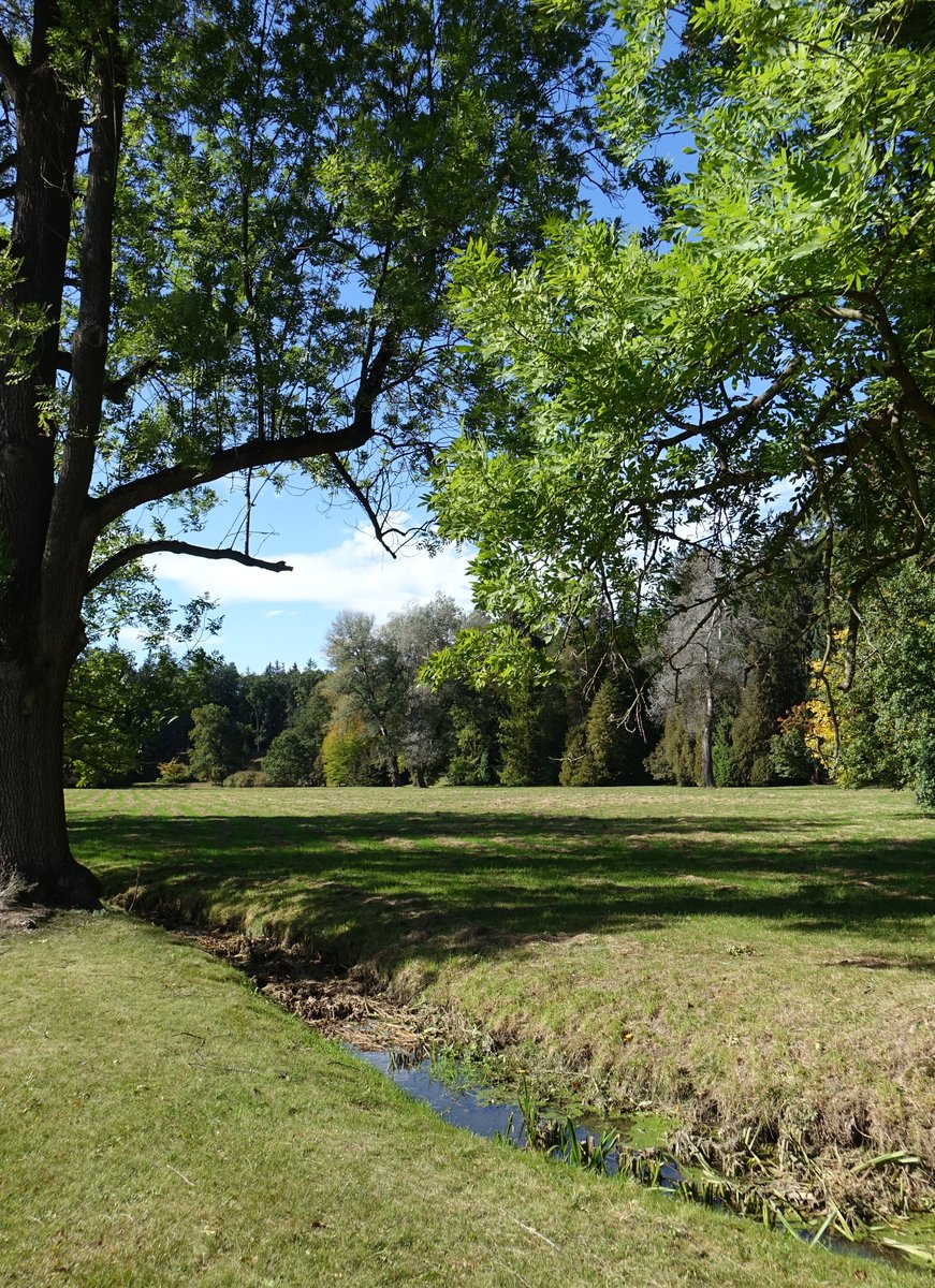 Im Schloßpark von Schloss Pruhonice (01.10.2019)