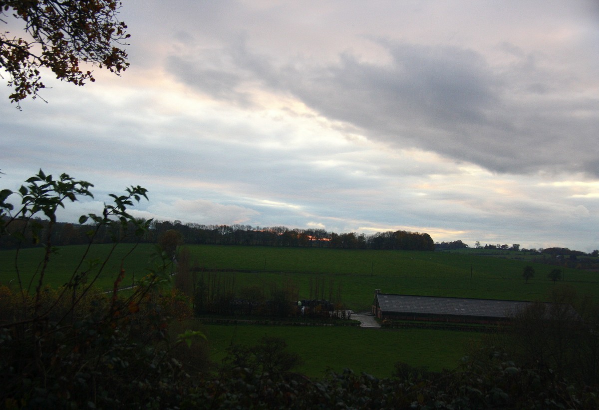 In der Abendstimmung in Hombourg(B) am Abend vom 16.11.2014.