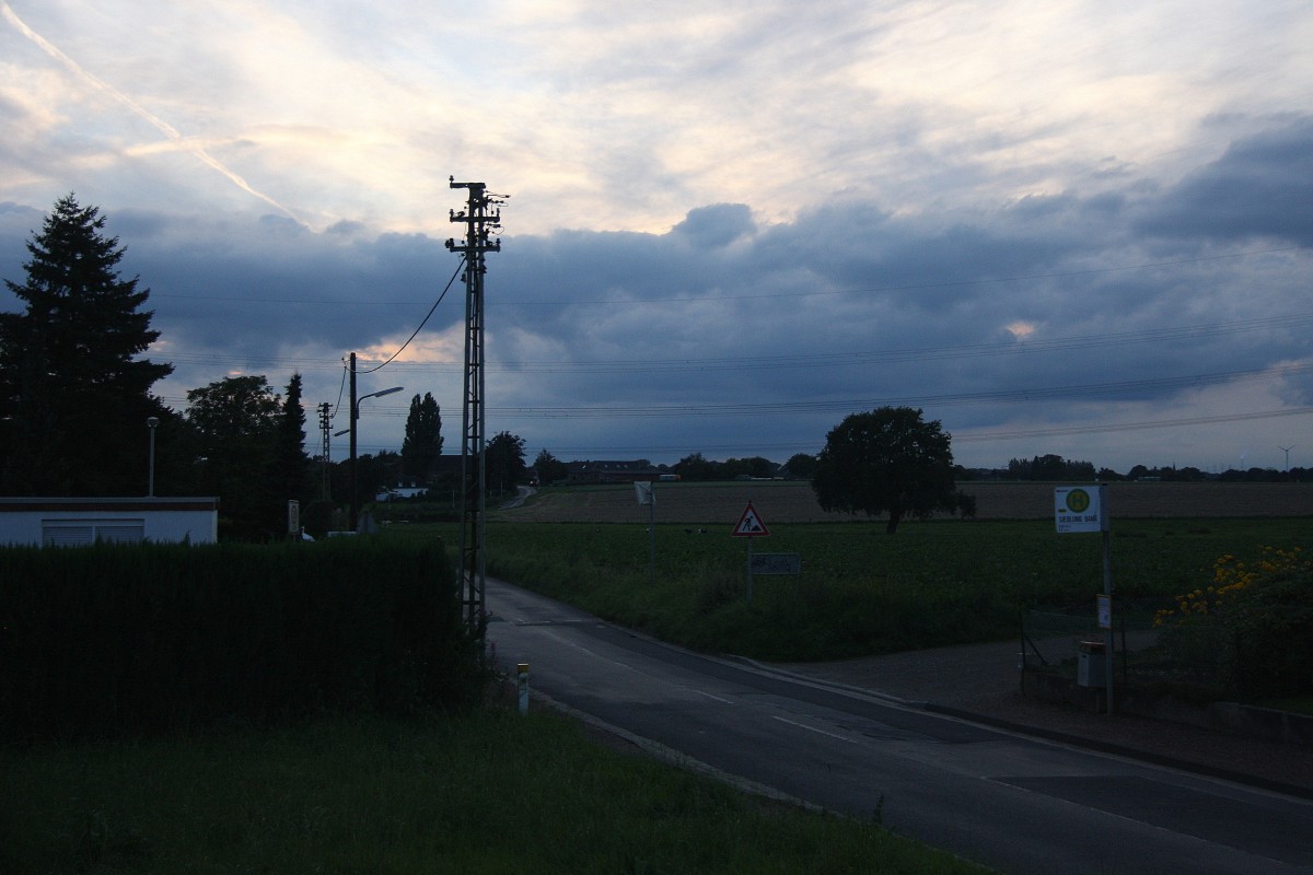 In der Abendstimmung in Kohlscheid-Bank am Abend vom 27.8.2014.