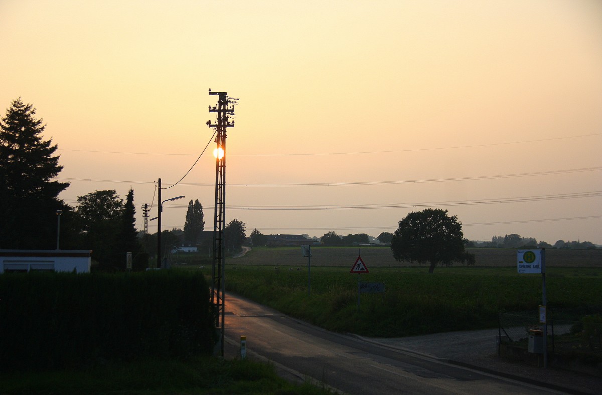 In der Abendstimmung in Kohlscheid-Bank am Abend vom 7.9.2014.