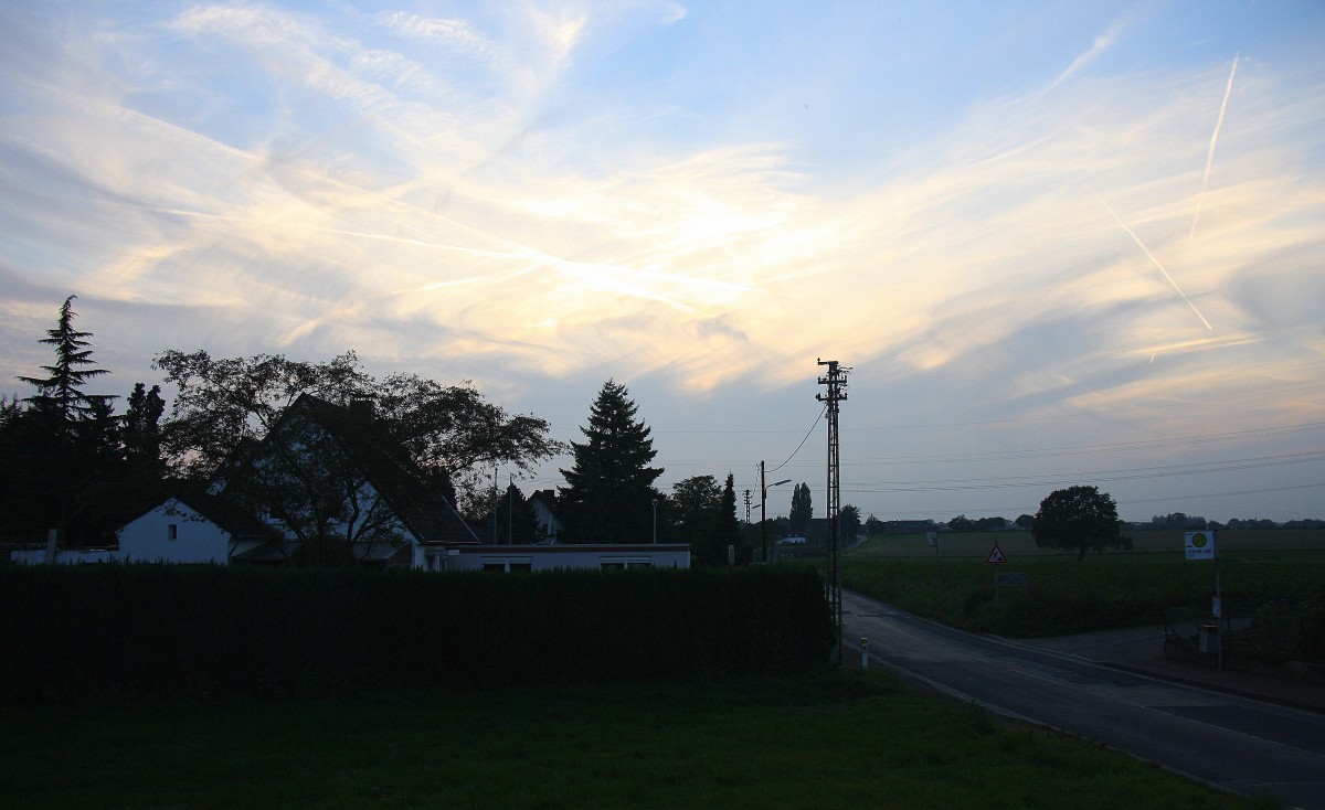 In der Abendstimmung in Kohlscheid-Bank am Abend vom 23.9.2014.