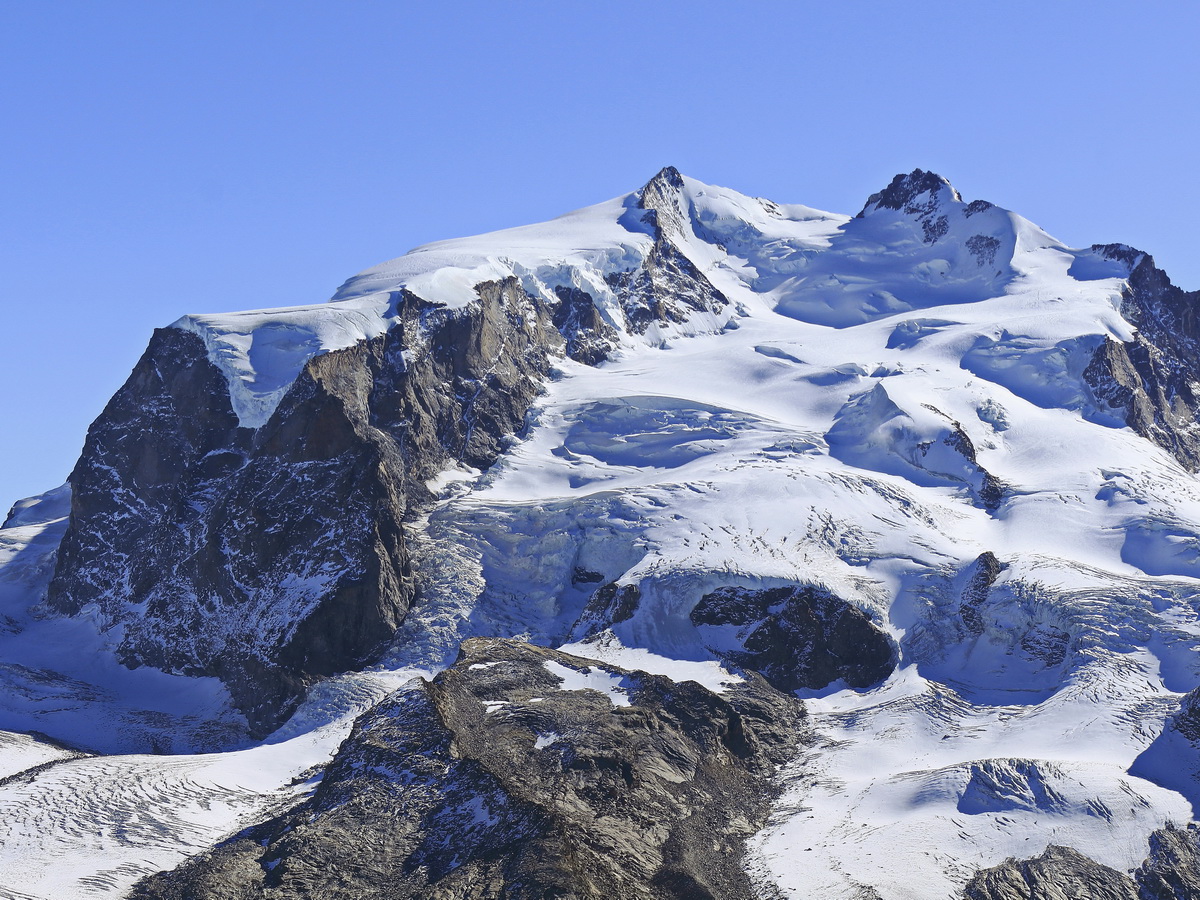 In ca 3000 m Höhe, die Landschaft auf dem Gornergrat am 14. Oktober 2019.