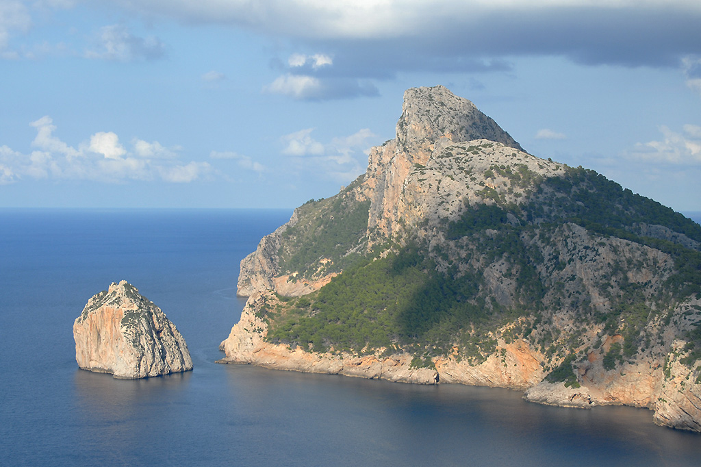 Insel Es Colomer von Mirador de El Colomer aufgenommen 22.09.2017