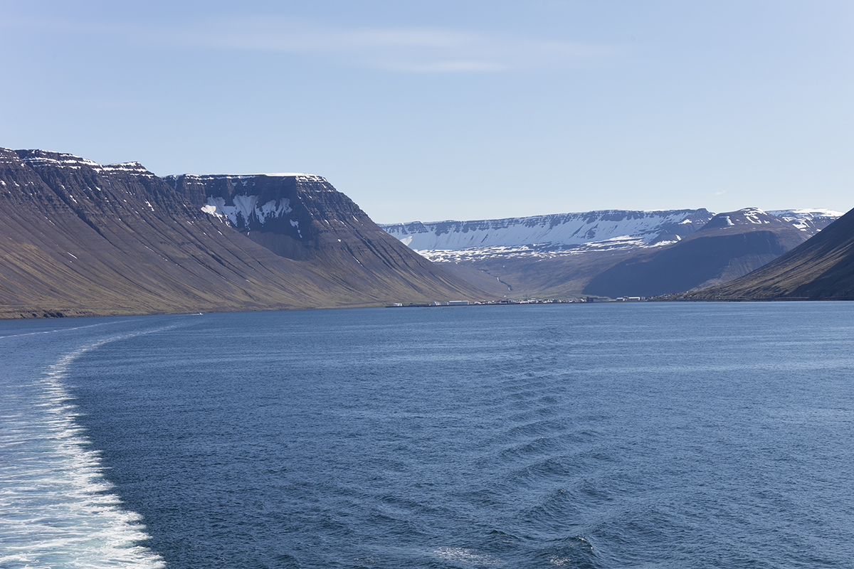 Island, Ausfahrt aus Isafjördur, 13.06.2017 