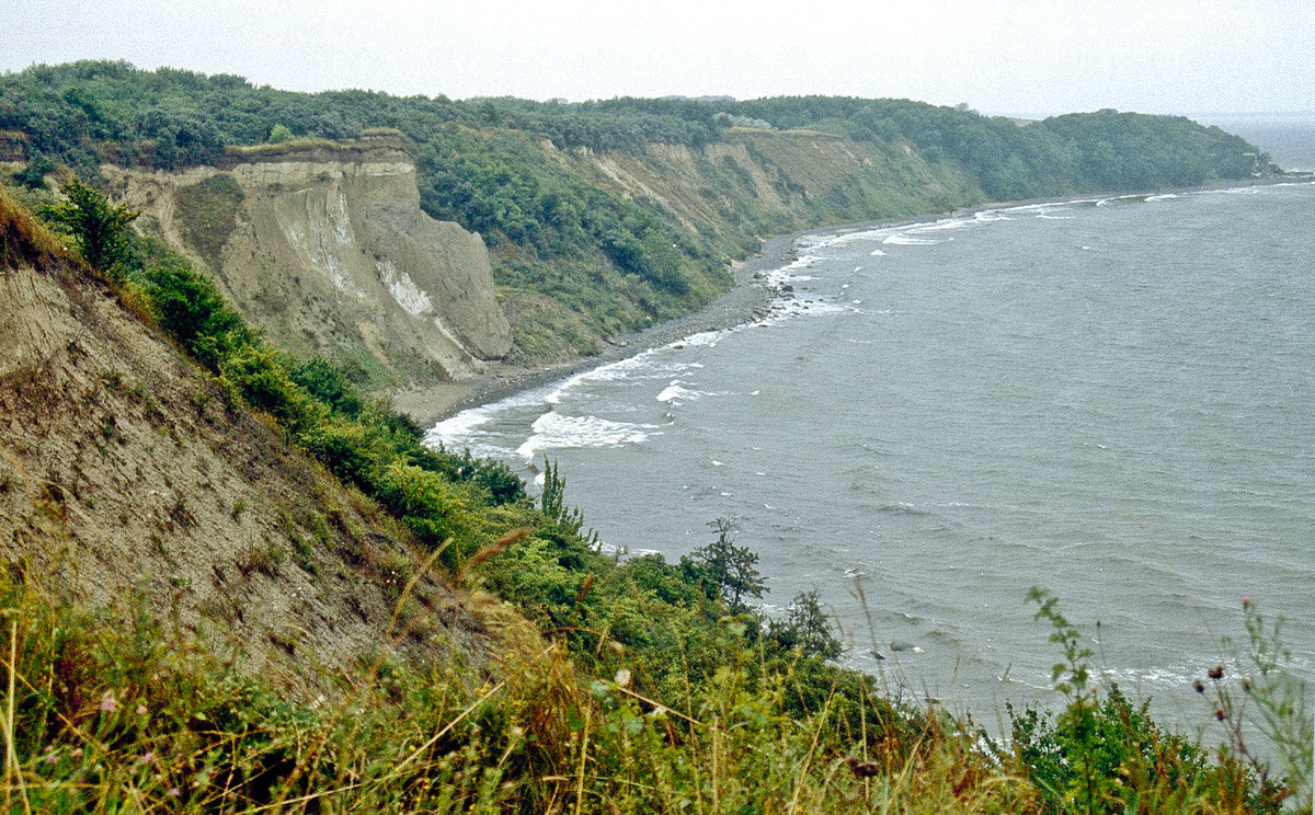 Kap Arkona auf Rügen. Bild vom Dia. Aufnahme: August 2001.