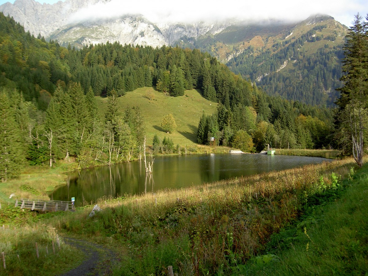 Kleiner See am Plöckenpass in den Karnischen Alpen, Friaul (20.09.2014)