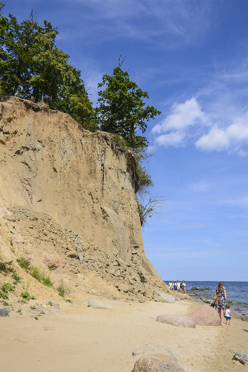 Kliff in Orłowo (Adlerhorst) südlich von Gdynia (Gdingen). Aufnahme: 15. August 2019.