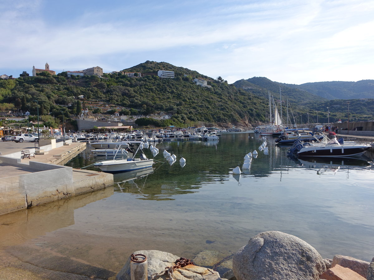 Korsika, Ausblick auf den Hafen von Cargese (20.06.2019)