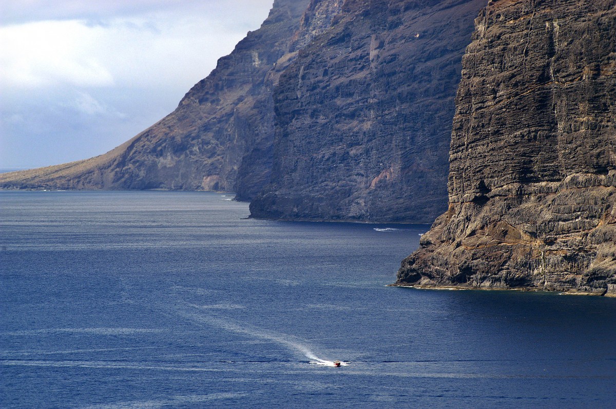 Küstenlandschaft bei Los Gigantes. Aufnahme: Oktober 2008.