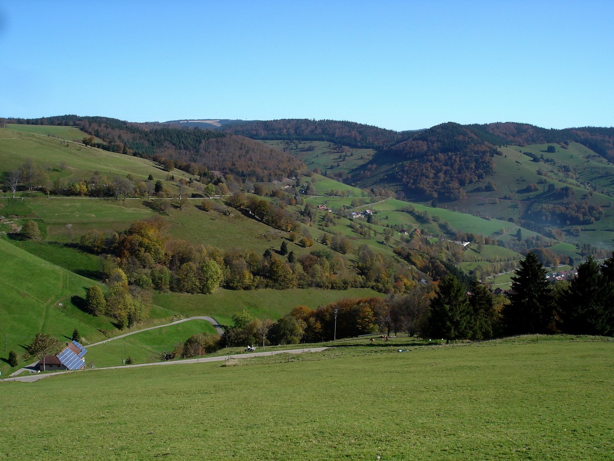 Landschaft bei Wieden im Naturpark Sdschwarzwald, Okt.2006
