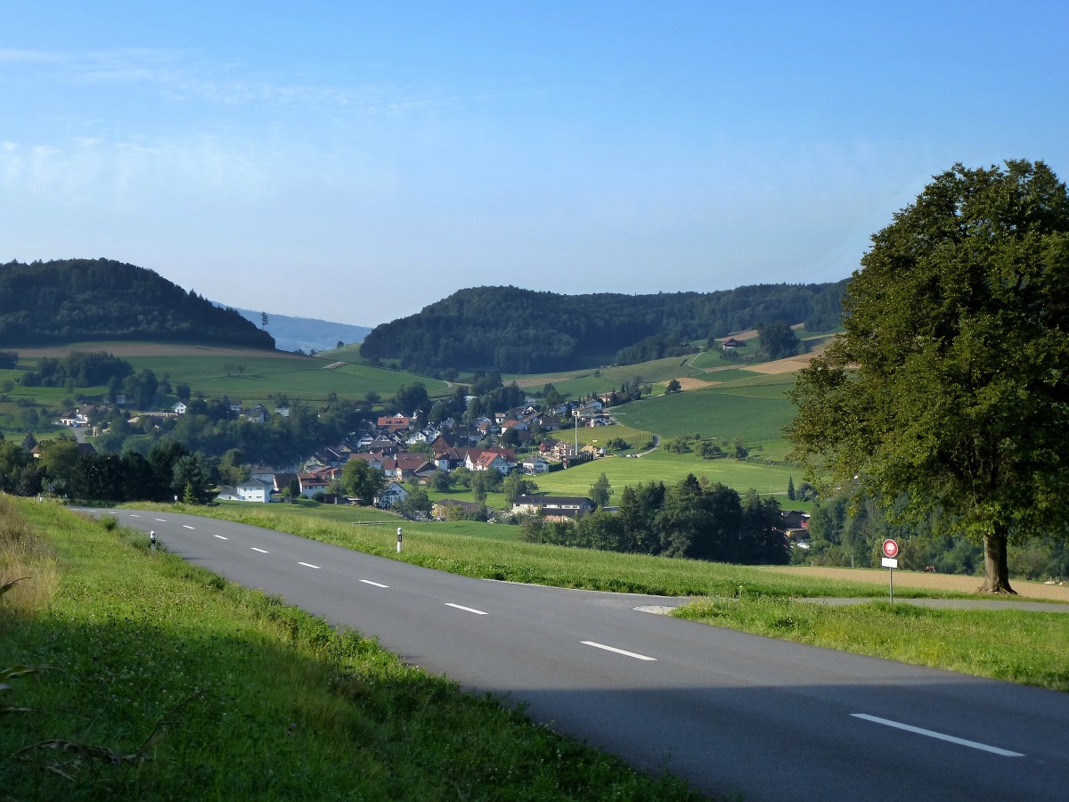 Landschaft in der stlichen Schweizer Jura (Tafeljura), mit Blick auf Siglistorf, Sept.2015