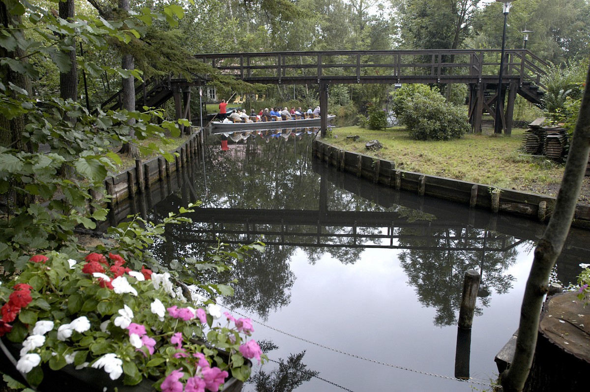 Lehde im Spreewald. Aufnahme: Juli 2006.