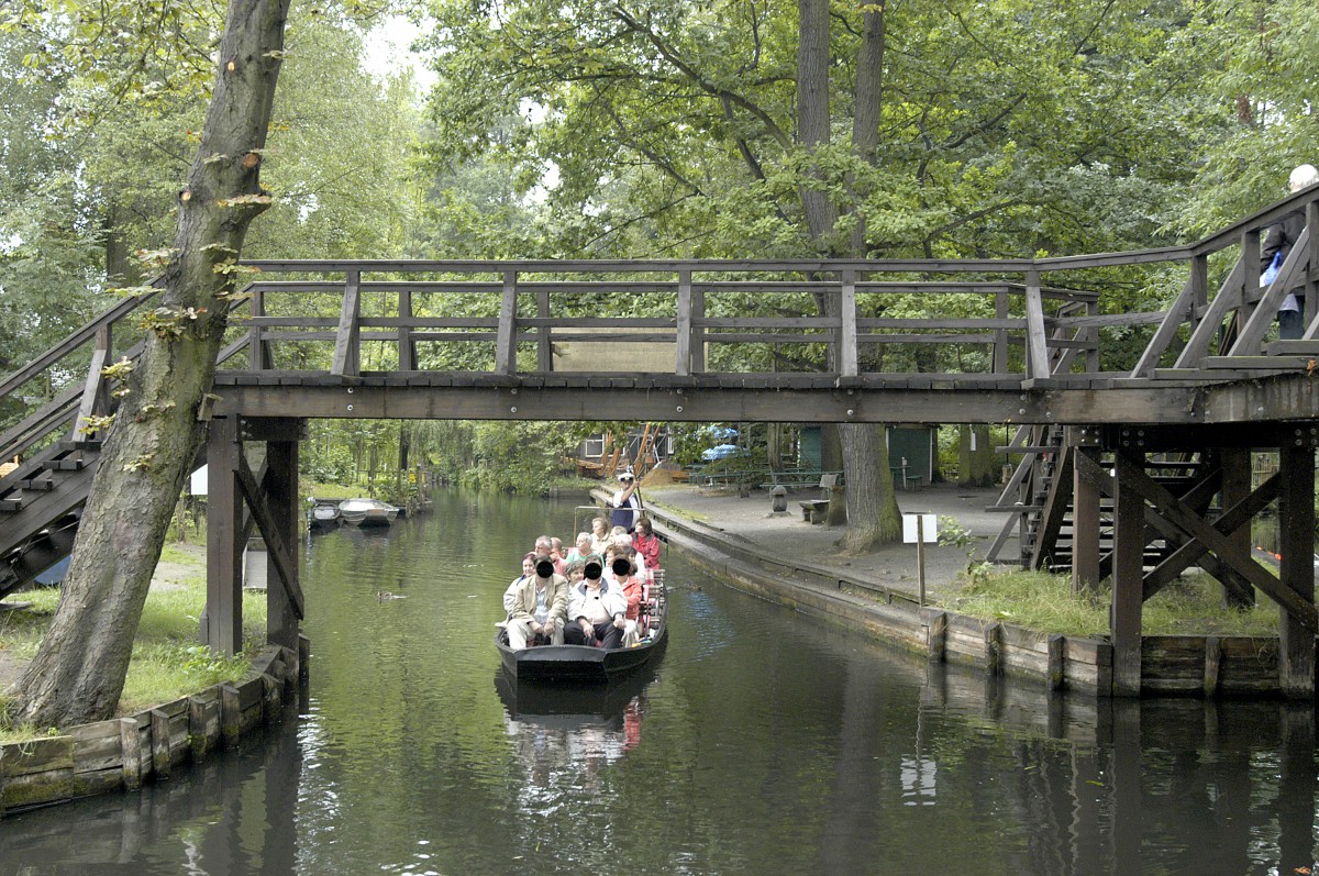 Lehde im Spreewald. Aufnahme: Juli 2006.