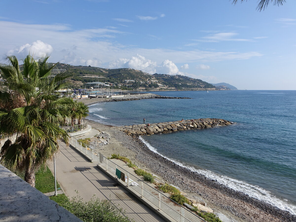 Ligurische Küste bei San Lorenzo al Mare (03.10.2021)