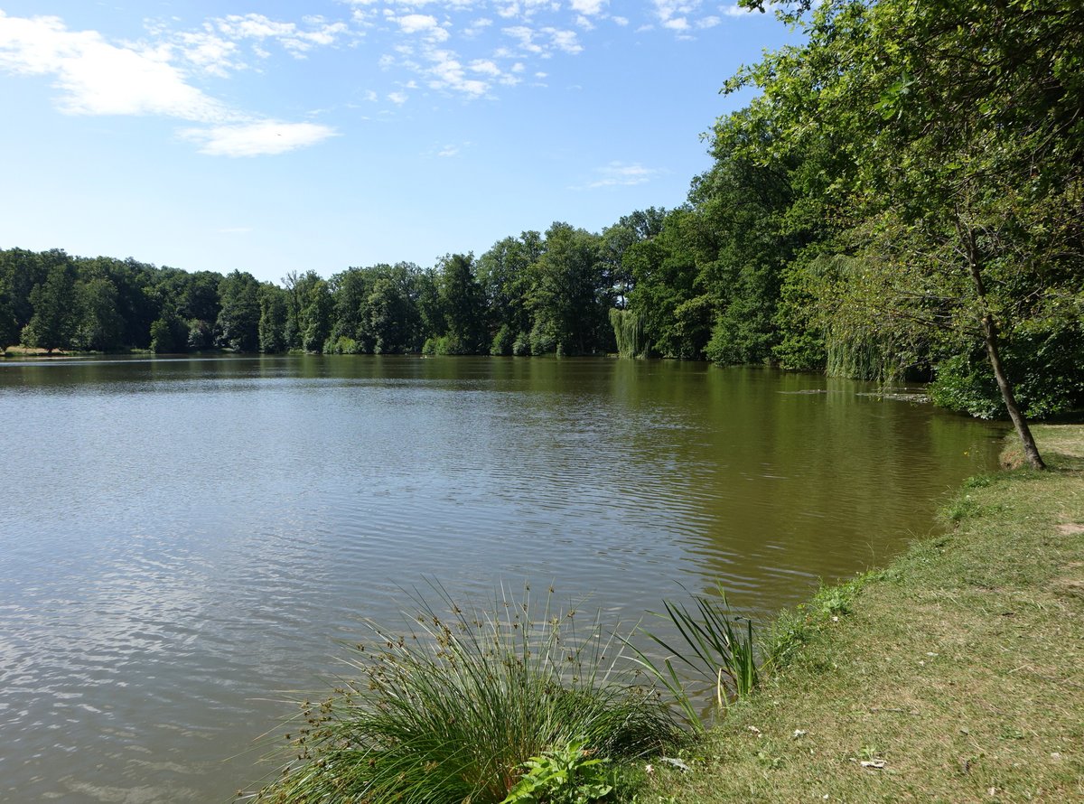 Lopatsky See im Schloßpark Kozel in der Gemeinde Šťáhlavy, Region Pilsen (06.07.2019)