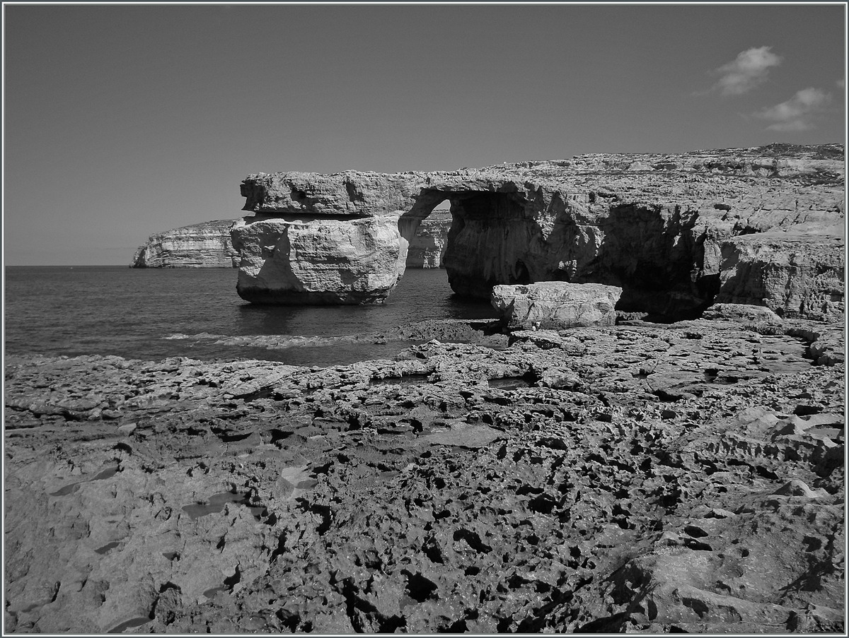 Malta, Insel Gozo und dort das inzwischen eingestürzte Felsentor. 

23. Sept. 2013