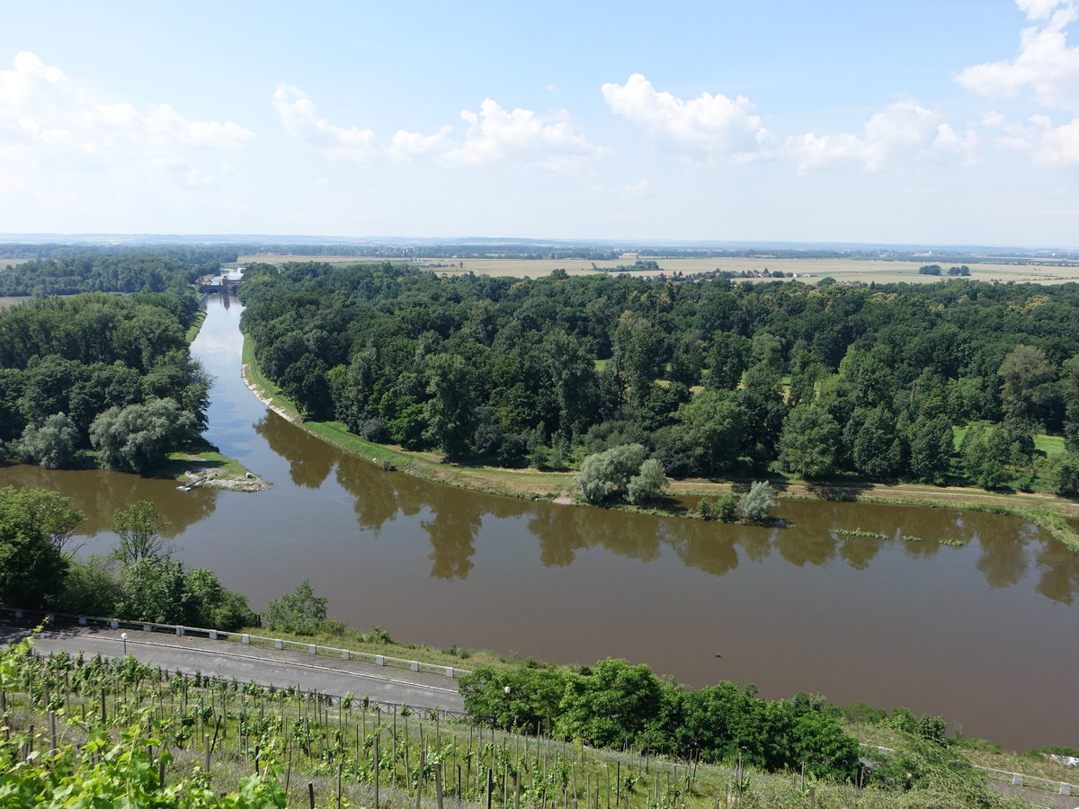Melnik, Mündung der Moldau in die Elbe (28.06.2020)
