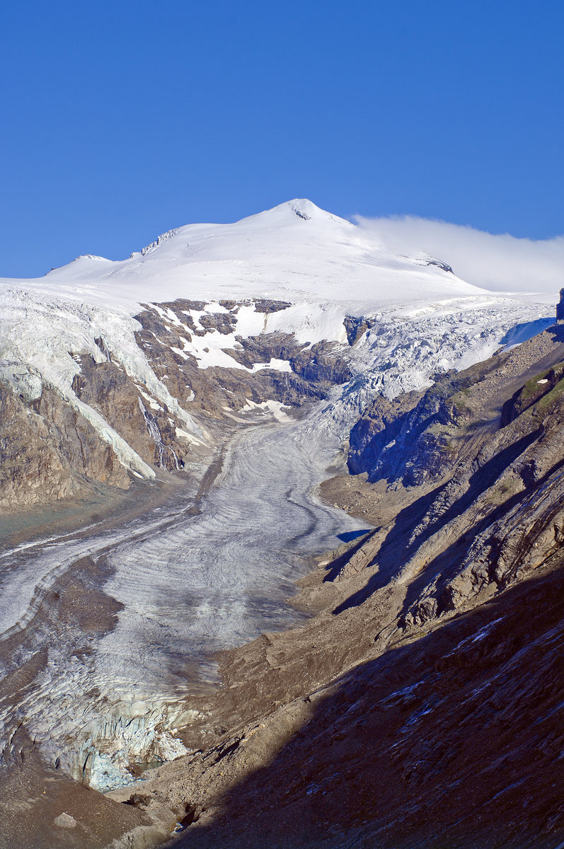 Mittlerer Burgstall und Pasterze im Nationalpark Hohe Tauern. Aufnahme: 7. August 2016.