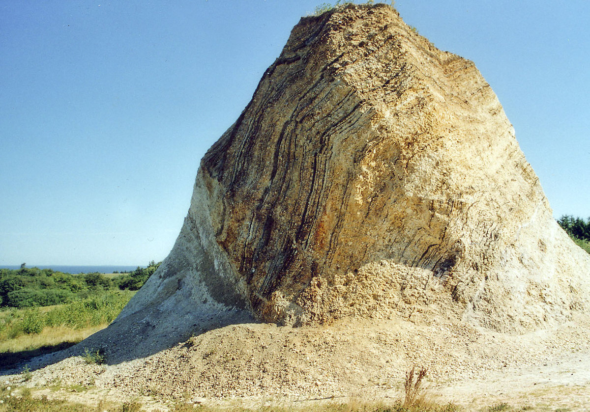 Moler-Formation auf der Insel Fur. (vom Analogfoto): Aufnahme: Juli 2003.