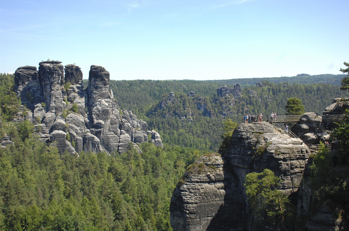 Nationalpark Sächsische Schweiz - Basteigebiet.

Aufnahmedatum: 7. Juni 2014.