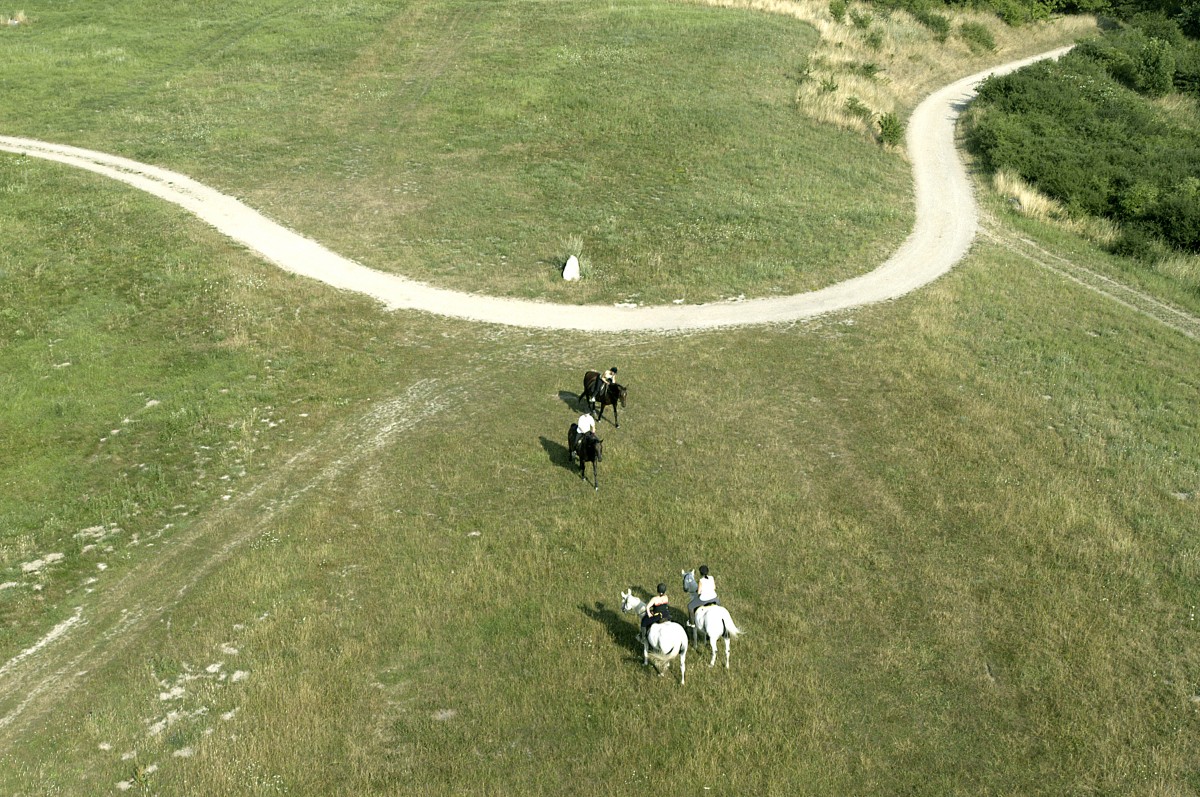 Neidberge bei Teterow - Eine ca. 20 Meter hohe Aussichtsplattform auf dem Weltkrieg I - Ehrenmal ermöglicht einen weiten Blick über die Eiszeitlandschaft in der Mitte Mecklenburgs. Aufnahme: Juli 2006.