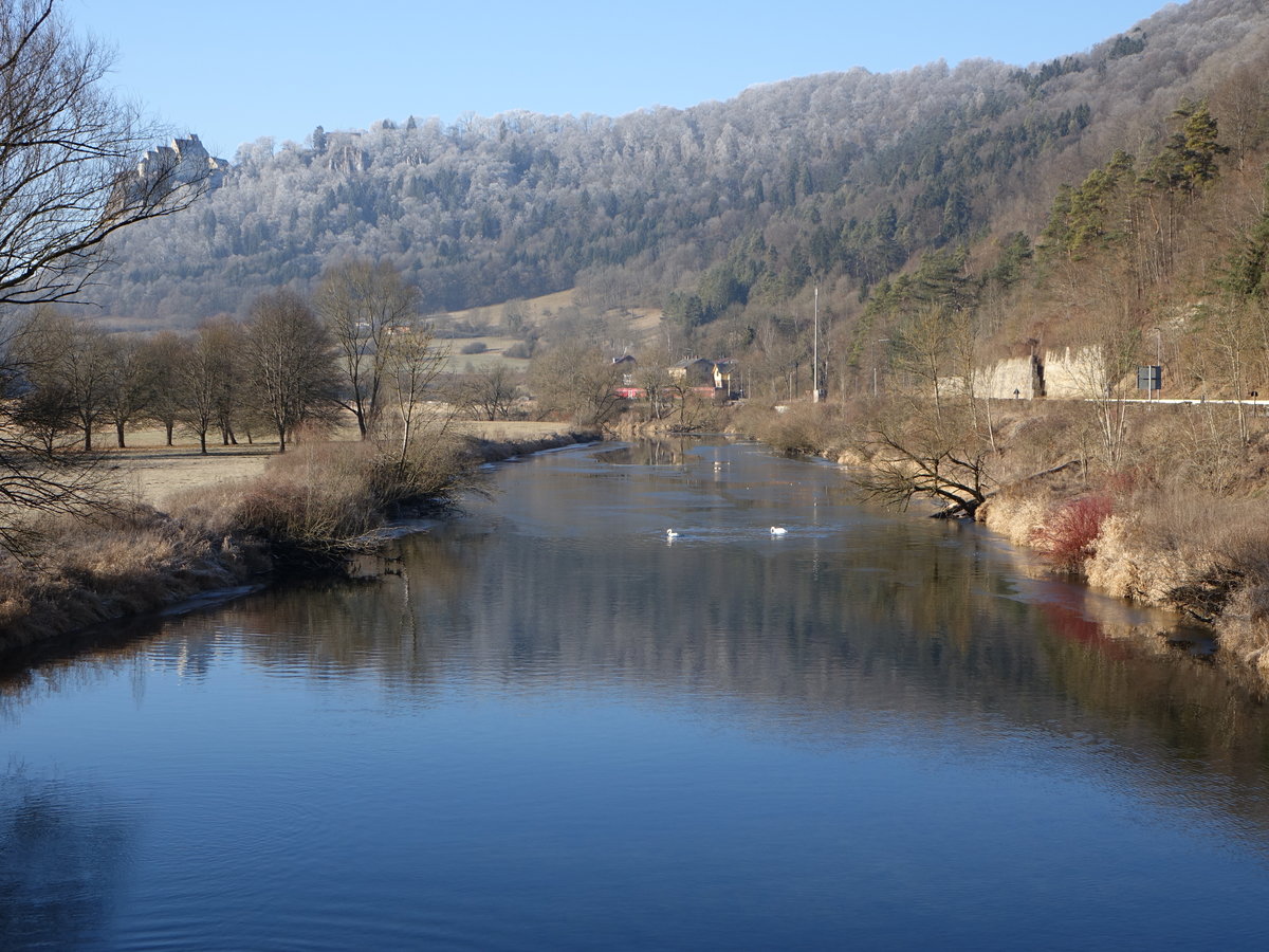 Obere Donau bei Langenbrunn im Naturpark Oberes Donautal (31.12.2016)