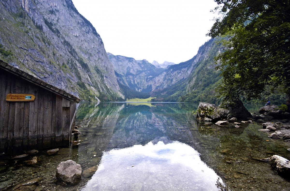 Oberseee im Berchtesgadener Land. Aufnahme: Juli 2008.