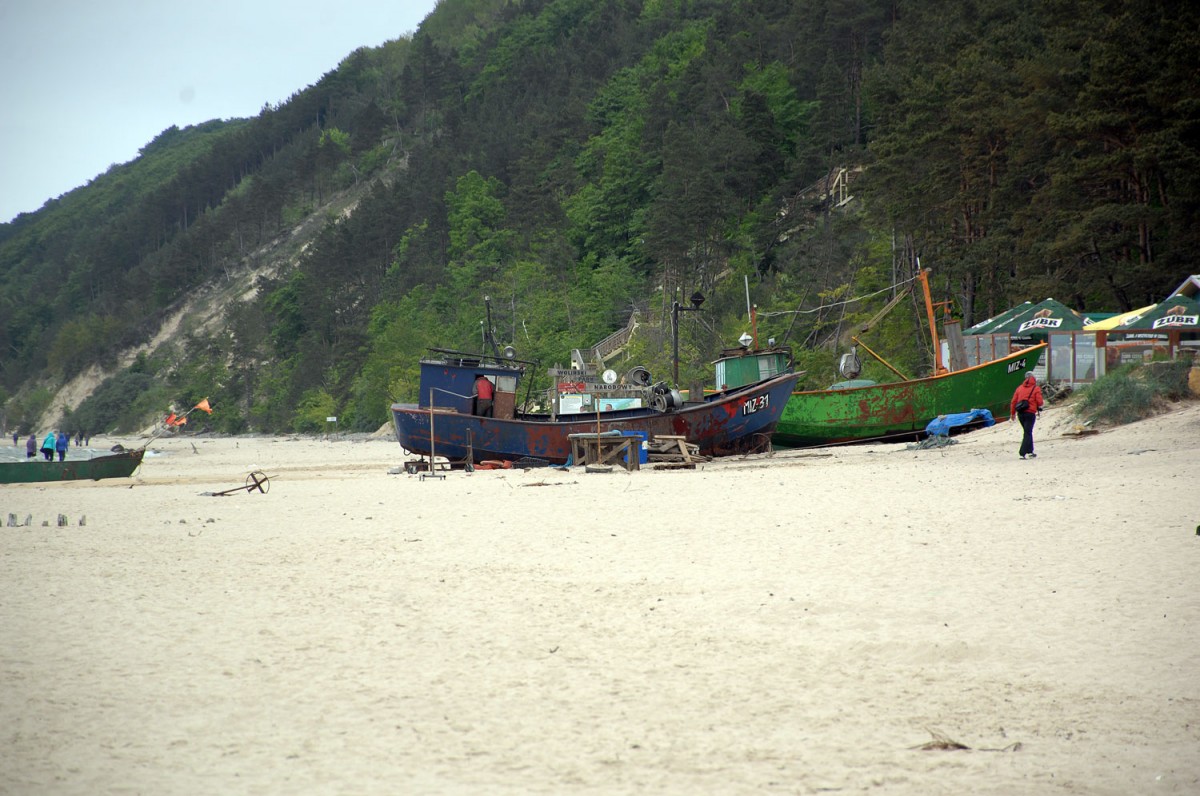 Ostseeküste bei Międzyzdroje (Misdroy) in Hinterpommern, Polen.

Aufnahmedatum: 23. Mai 2015.