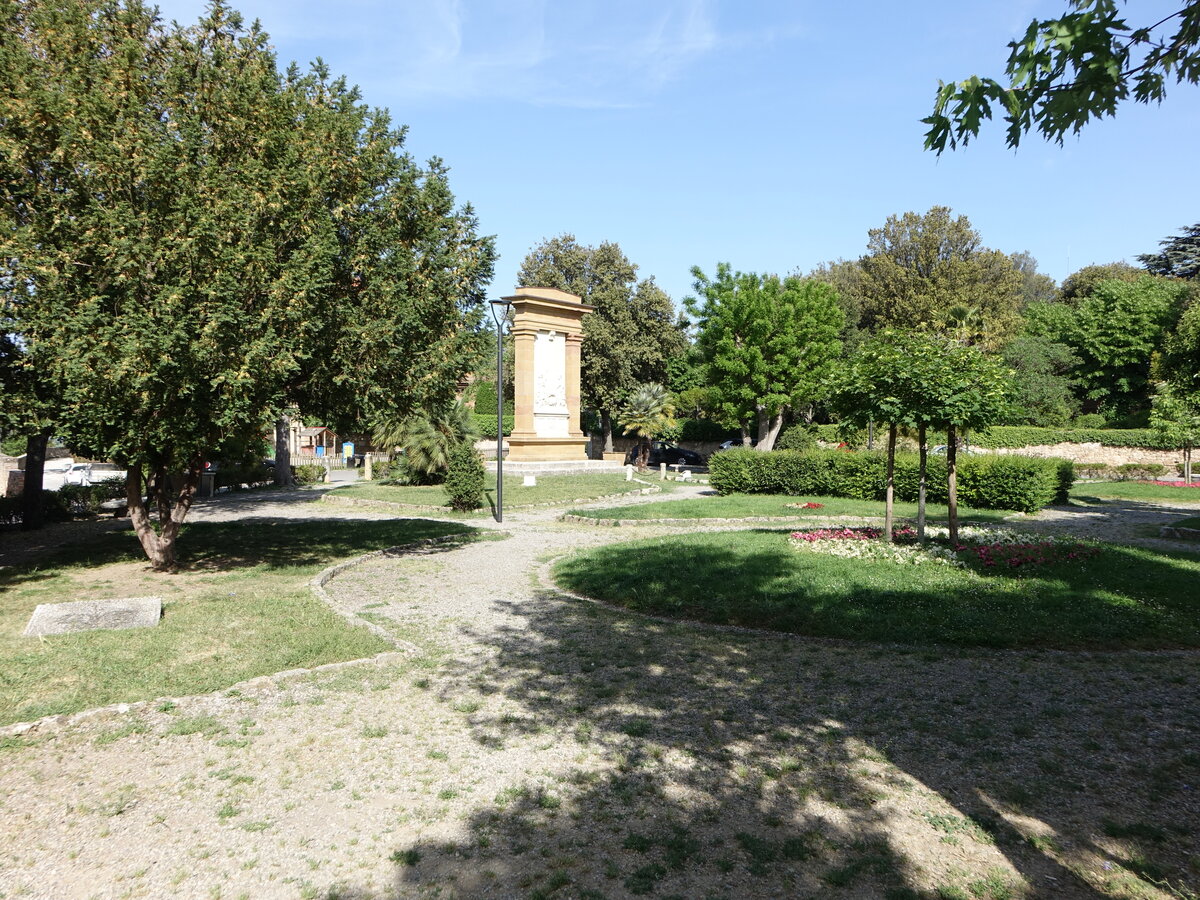 Piazza Dante Alighieri in Pienza, Toskana (21.05.2022)