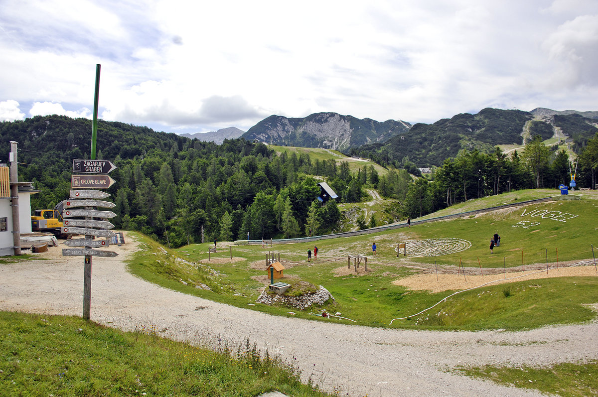 Planinska koča merjasec in Slowenien. Aufnahme: 2. August 2016.