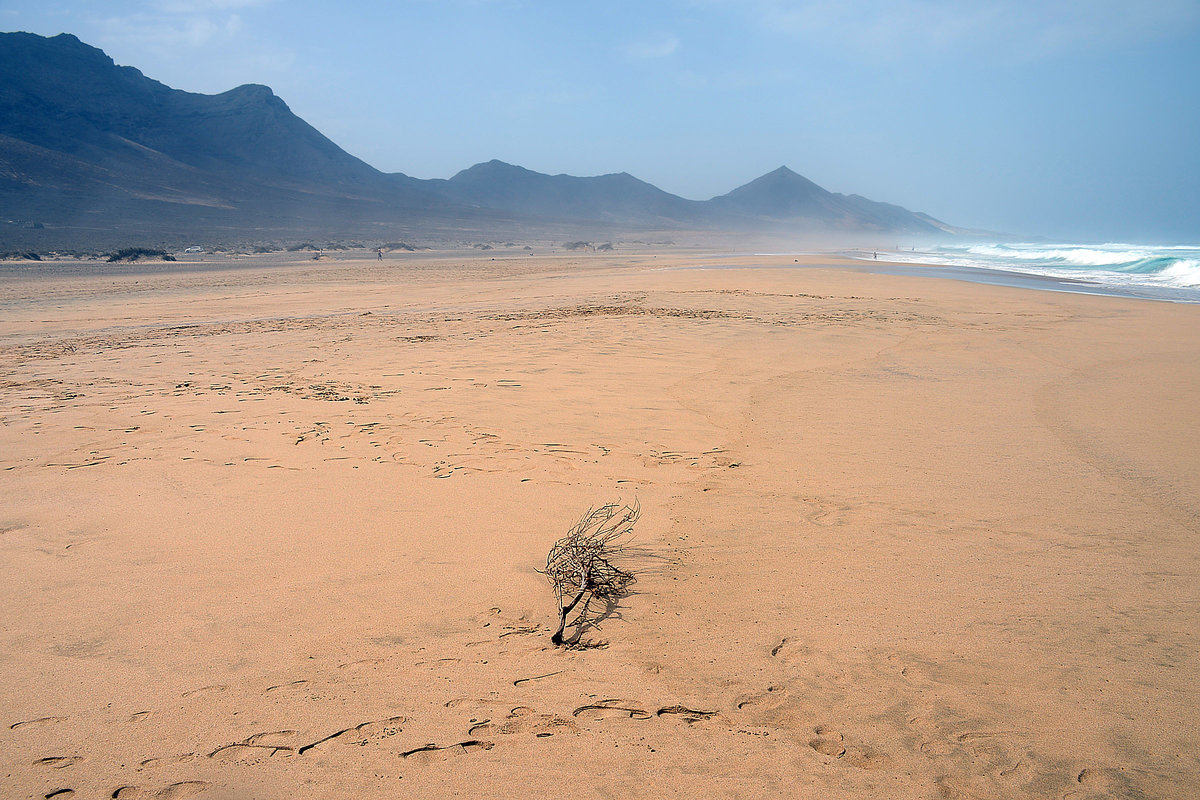 Playa Barlovento auf der Insel Fuerteventura in Spanien. Aufnahme: 17. Oktober 2017.