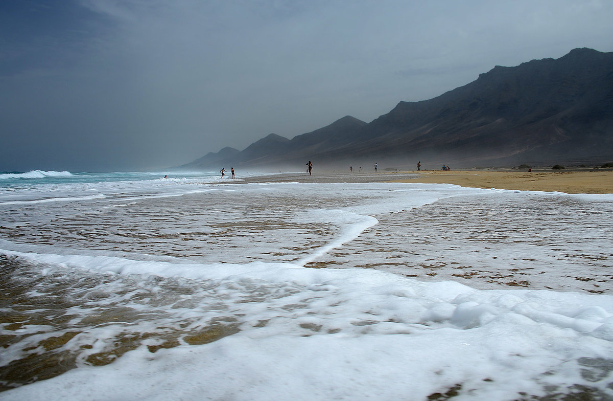 Playa Barlovento auf der Insel Fuerteventura in Spanien. Aufnahme: 17. Oktober 2017.