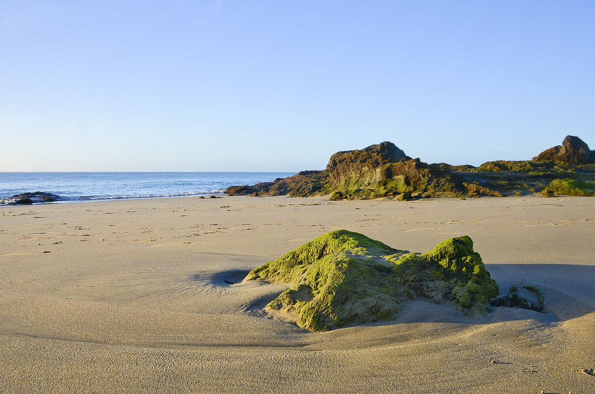 Playa de Costa Palma auf der Insel Fuerteventura in Spanien. Aufnahme: 21. Oktober 2017.