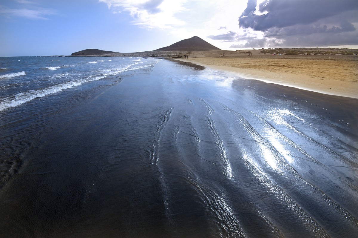 Playa Leocadio Mechado bei El Medano - Teneriffa. Aufnahme: Oktober 2008.