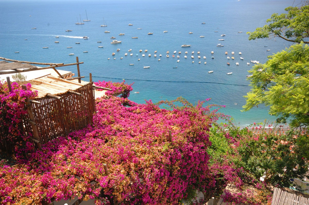 Positano an der Amalfiküste - Aufnahmedatum: 2. August 2011.