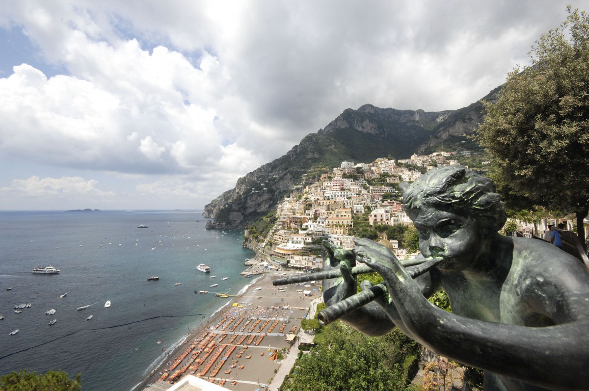 Positano an der Amalfiküste - Aufnahmedatum: 2. August 2011.