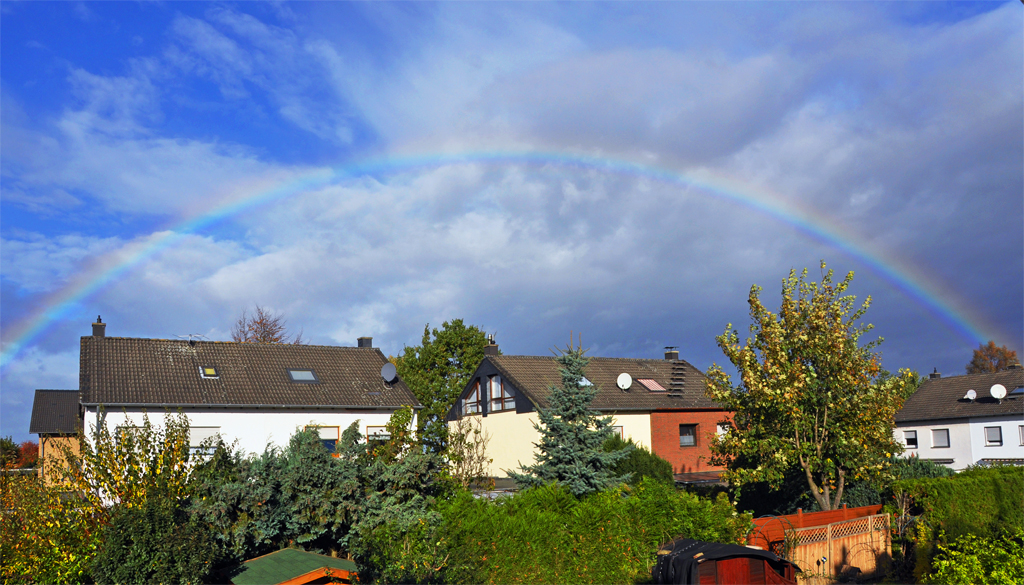 Regenbogen über Euskirchen - 27.10.2013