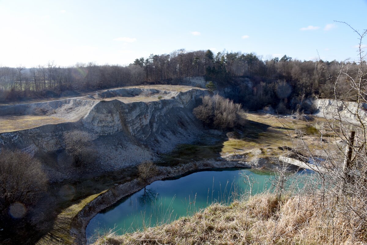 RHEINE (Kreis Steinfurt), 28.02.2021, Waldhügelsee im Landschaftsschutzgebiet Waldhügel