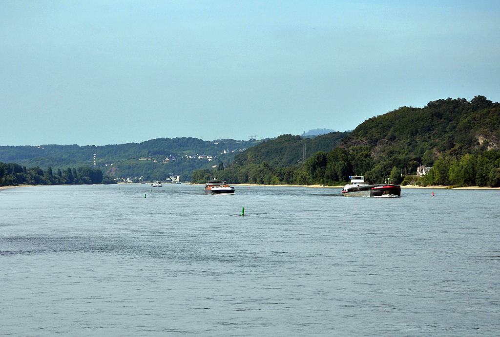 Rheinlandschaft von Bad Breisig in Richtung Linz - 27.08.2013