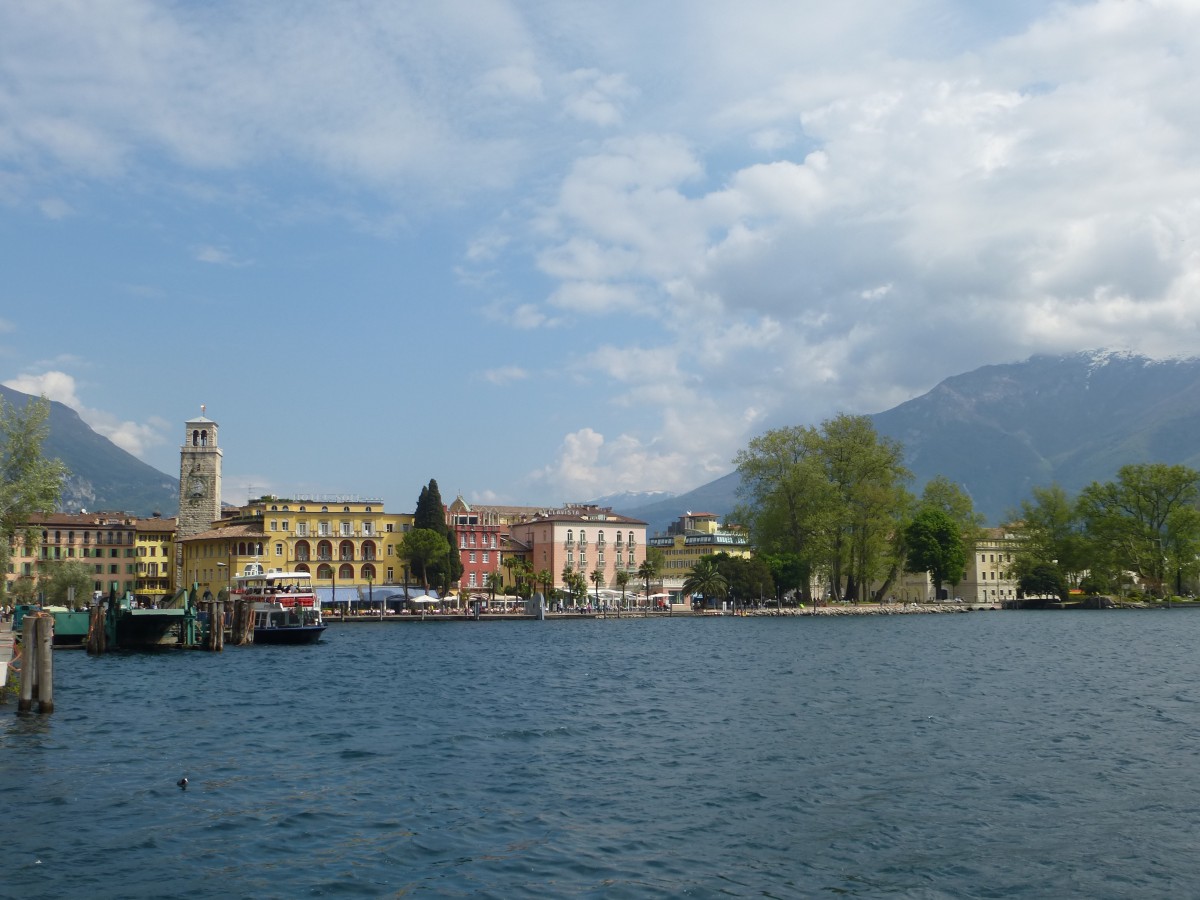 Riva del Garda am Gardasee, 20.April 2014.