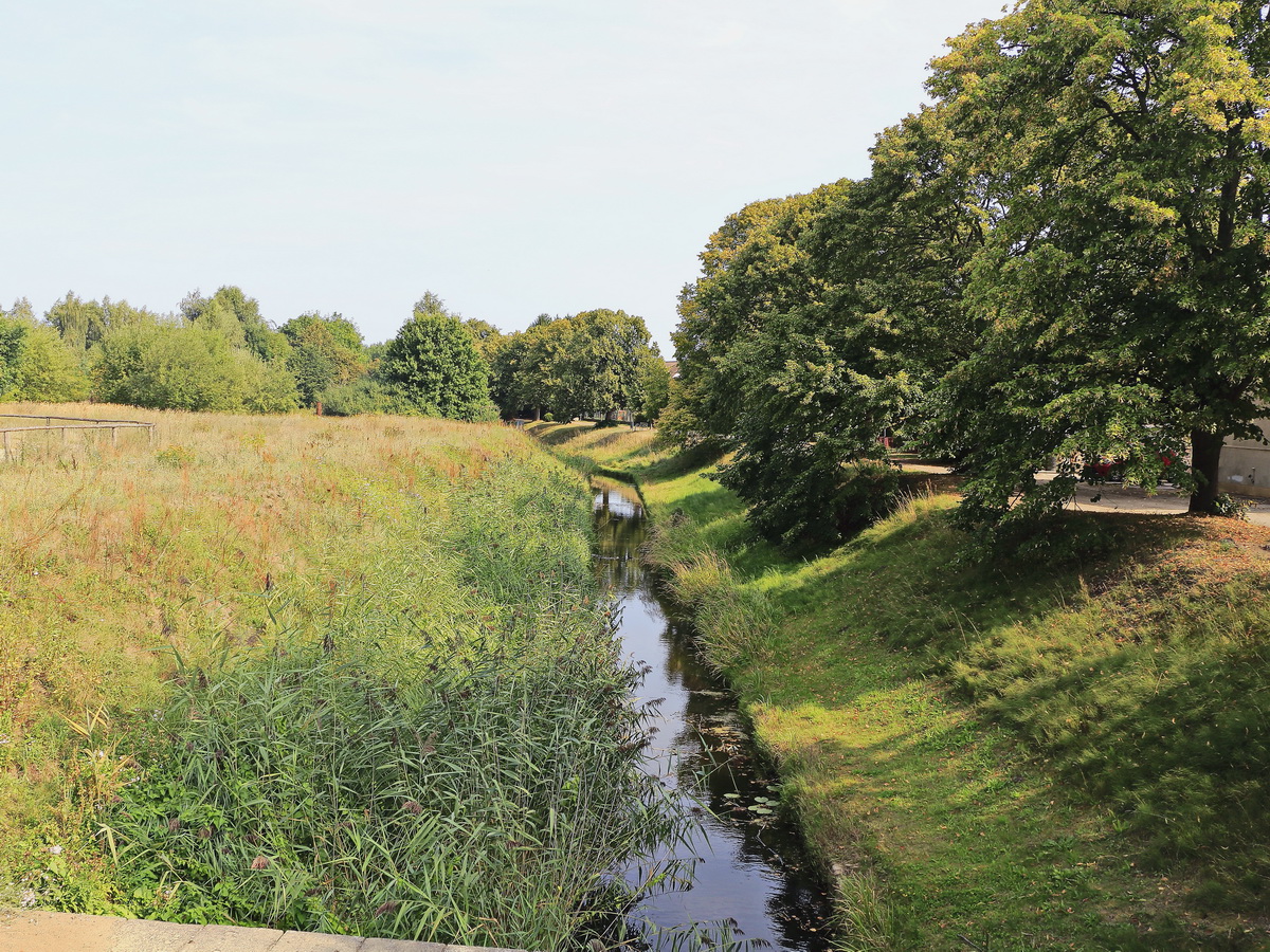 Sackkanal in Richtung Bansin am 29. August 2019.  